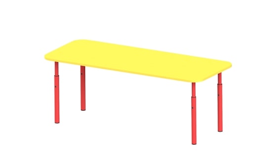 Стіл дитячий прямокутний РОЗКОМ, розмір 1200х500х460/520/580 мм